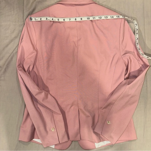 Women’s H&M Medium Pink Single Button Blazer Suit Jacket Business Professional - Picture 6 of 8
